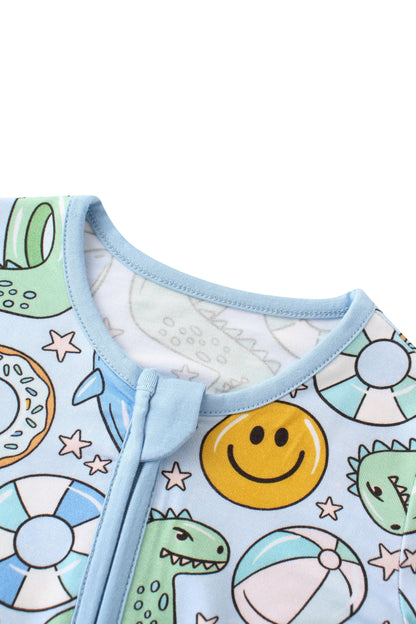 Posh TOT Pool Floats Bamboo Baby Convertible Zippy Romper