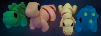 Large-Scale Flexible Baby Triceratops | Big Dino | Chubby Dino | Zou3D