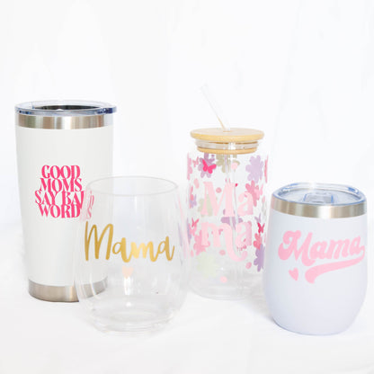 Mama Wine Glass & Tumbler | Mother's Day Gift for Mom